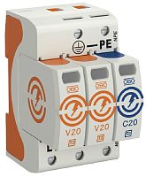 Ограничитель импульсных напряжений УЗИП OBO SurgeController 3п L1-L2-N-PE классII 20кА картинка